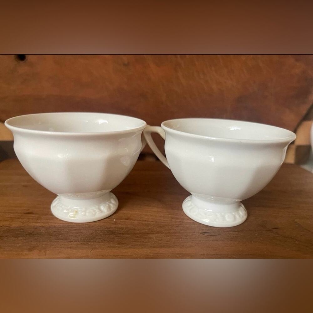 Rosenthal antique Elegant White Porcelain Teacups x2